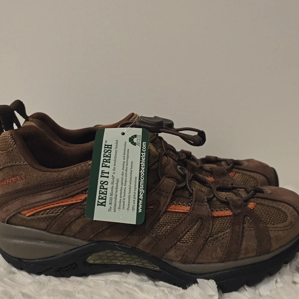 Merrell Siren Stretch Women's Brown And Orange Size 7 Hiking Shoes - Picture 3 of 11